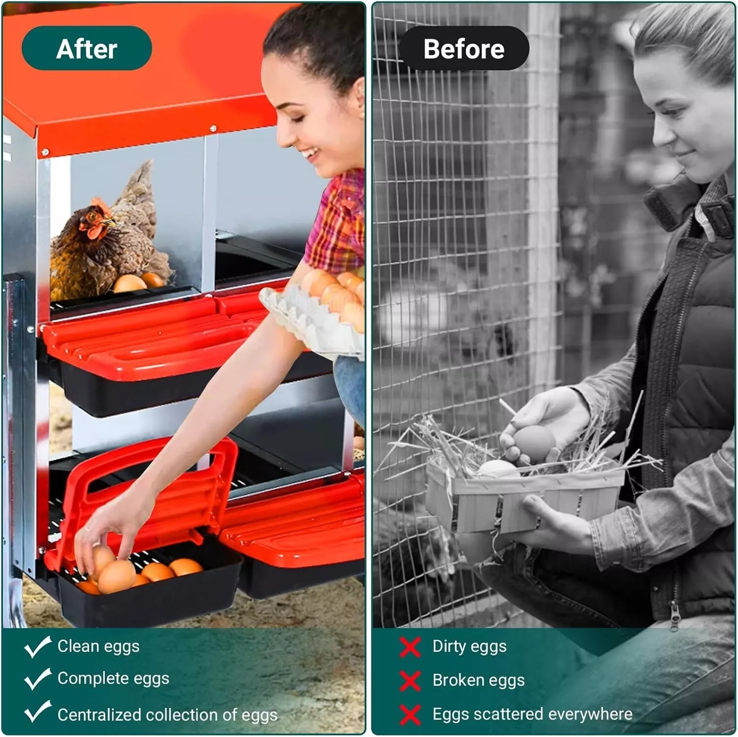 CHICKEN NESTING BOX / CAJON PARA GALLINAS PONEDORAS